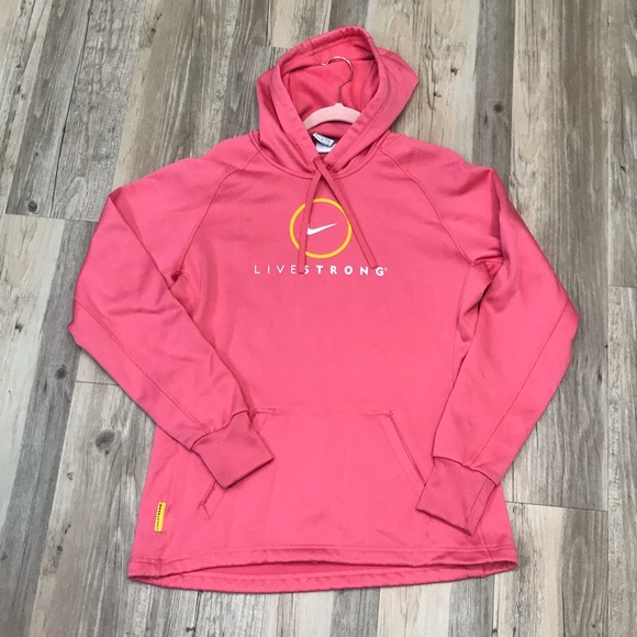 Nike pink Livestrong Center sz Medium sweatshirt hoodie - Picture 5 of 7